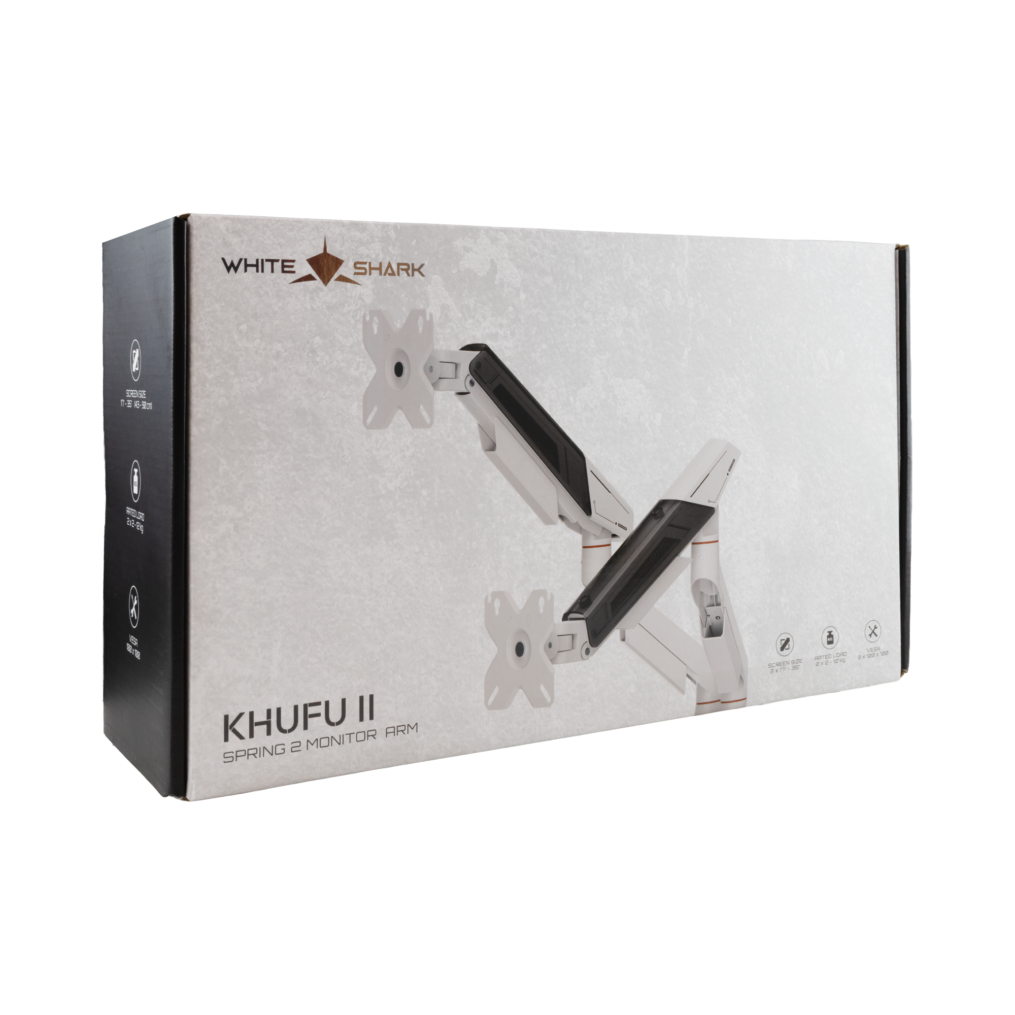 Stalak za monitor WHITE SHARK GMS-3211 KHUFU-II (za 2 monitora 17"-32", do 9 kg, plinska opruga)-17
