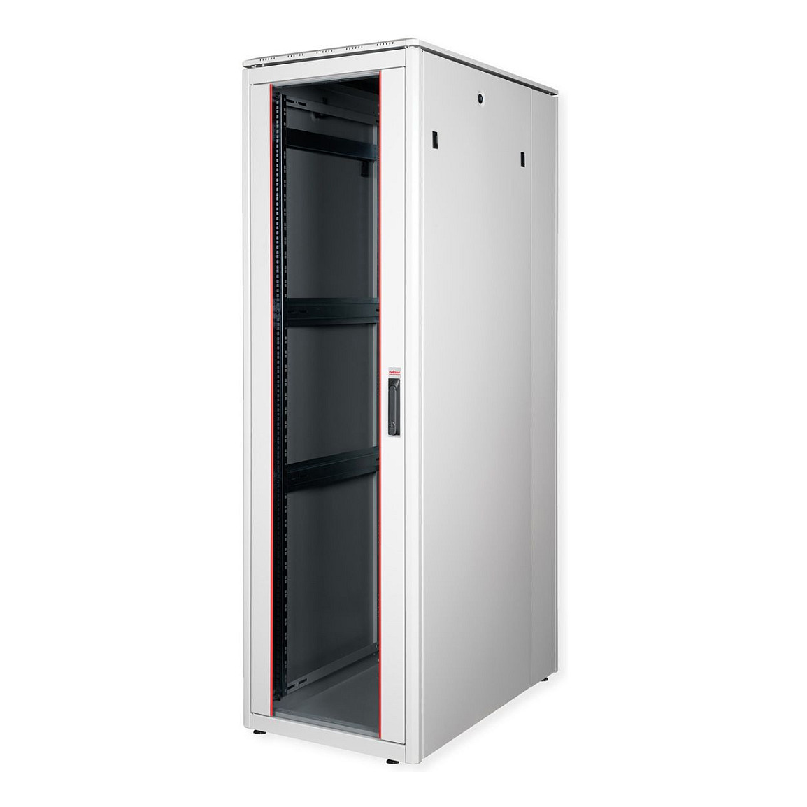 Mrežni ormar ROLINE Pro 42U (19", 600x1000mm, staklena vrata, siva boja)