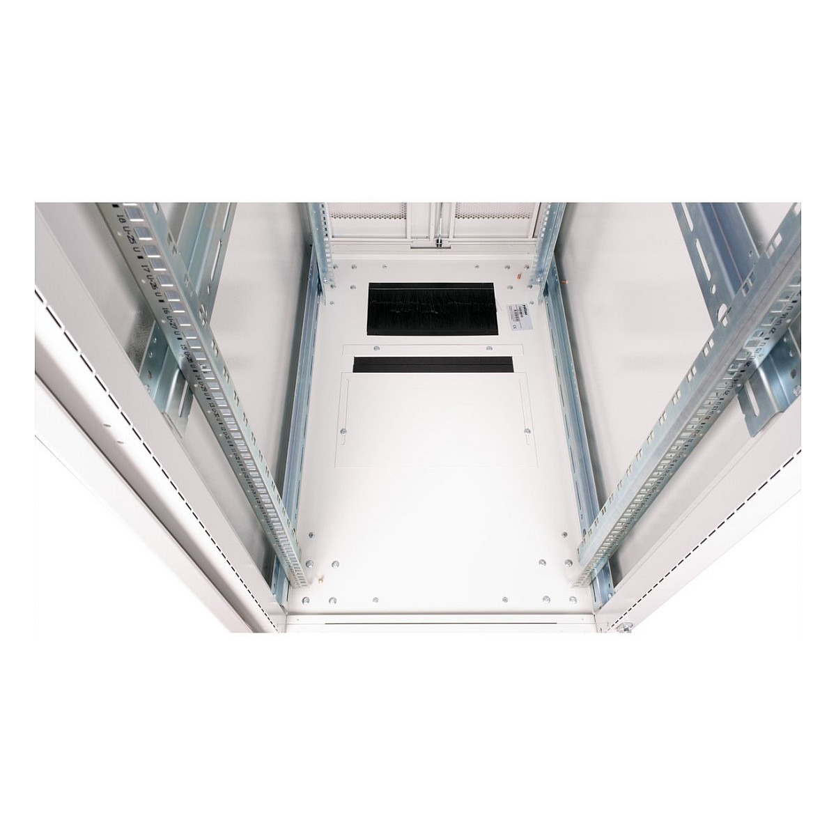 Mrežni ormar ROLINE 19" Pro 42U (600x1000mm, 1000kg nosivosti, staklena vrata, sivi)-3