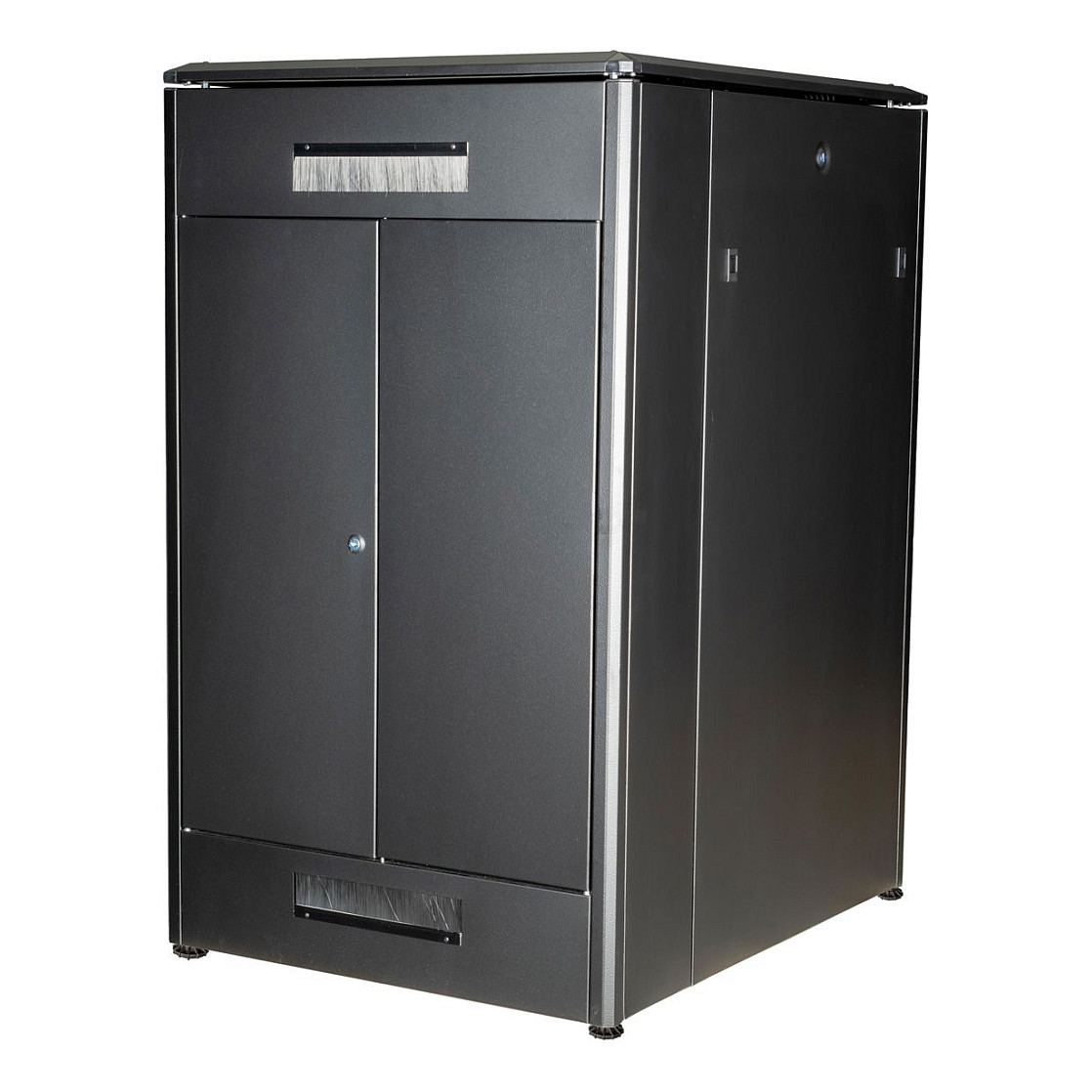 Mrežni ormar ROLINE 19" Pro 26U (800x1000mm, staklena vrata, 1000kg nosivost) crni-1