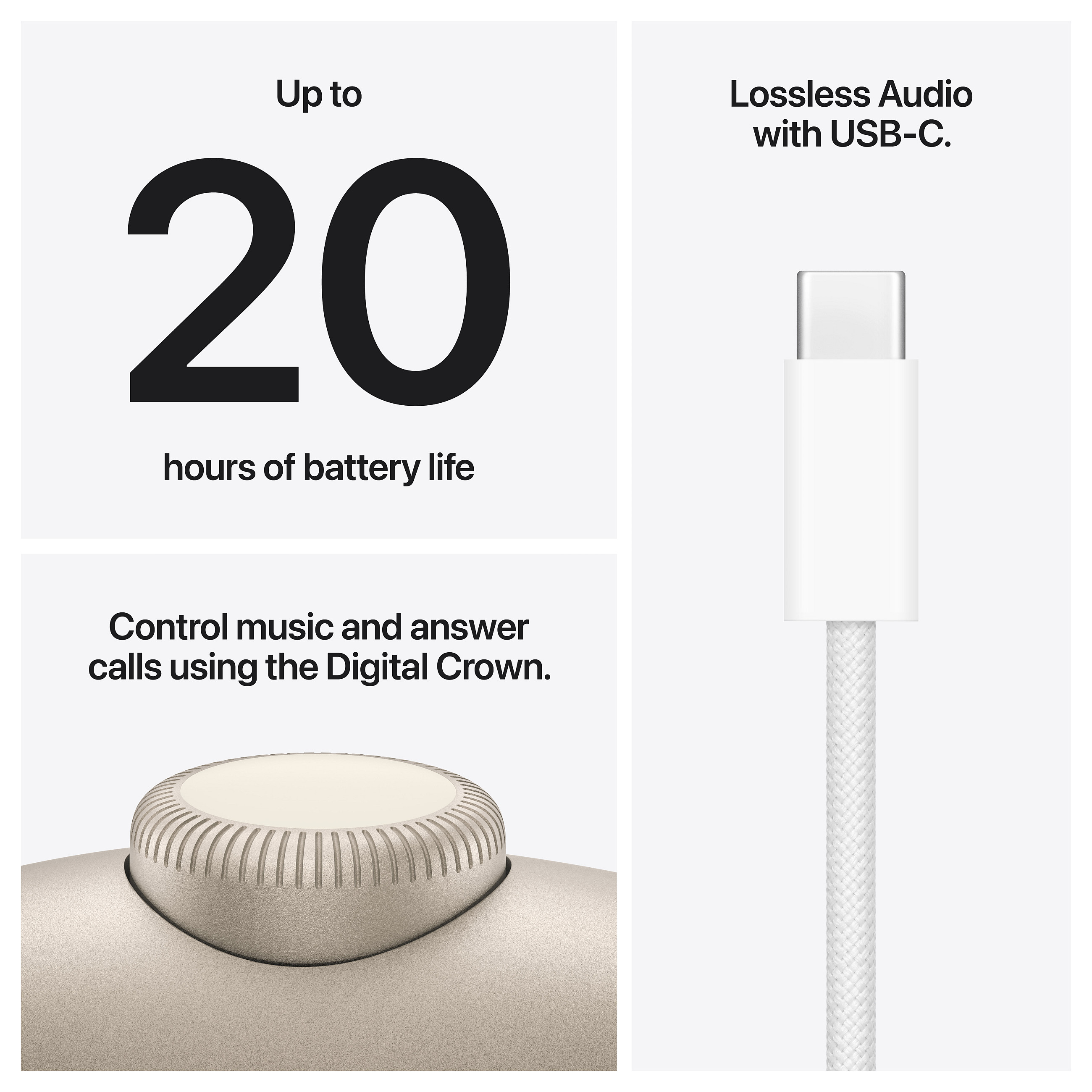 Slušalice APPLE AirPods Max 2 (USB-C, ANC, Bluetooth, Starlight) - MHWL4ZM/A-8