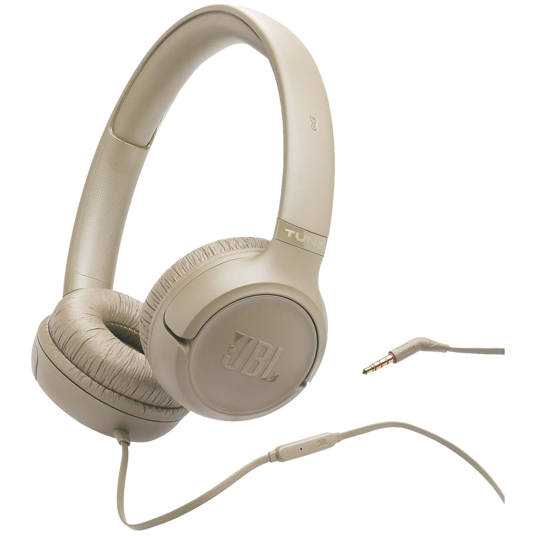 Slušalice JBL Tune 530 (on-ear, žične, mikrofon, 3.5 mm, bež boja)