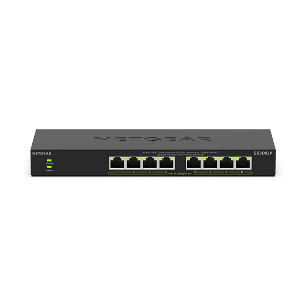 Mrežni switch NETGEAR GS308LP (8x Gigabit, 4x PoE+, 60W)-1