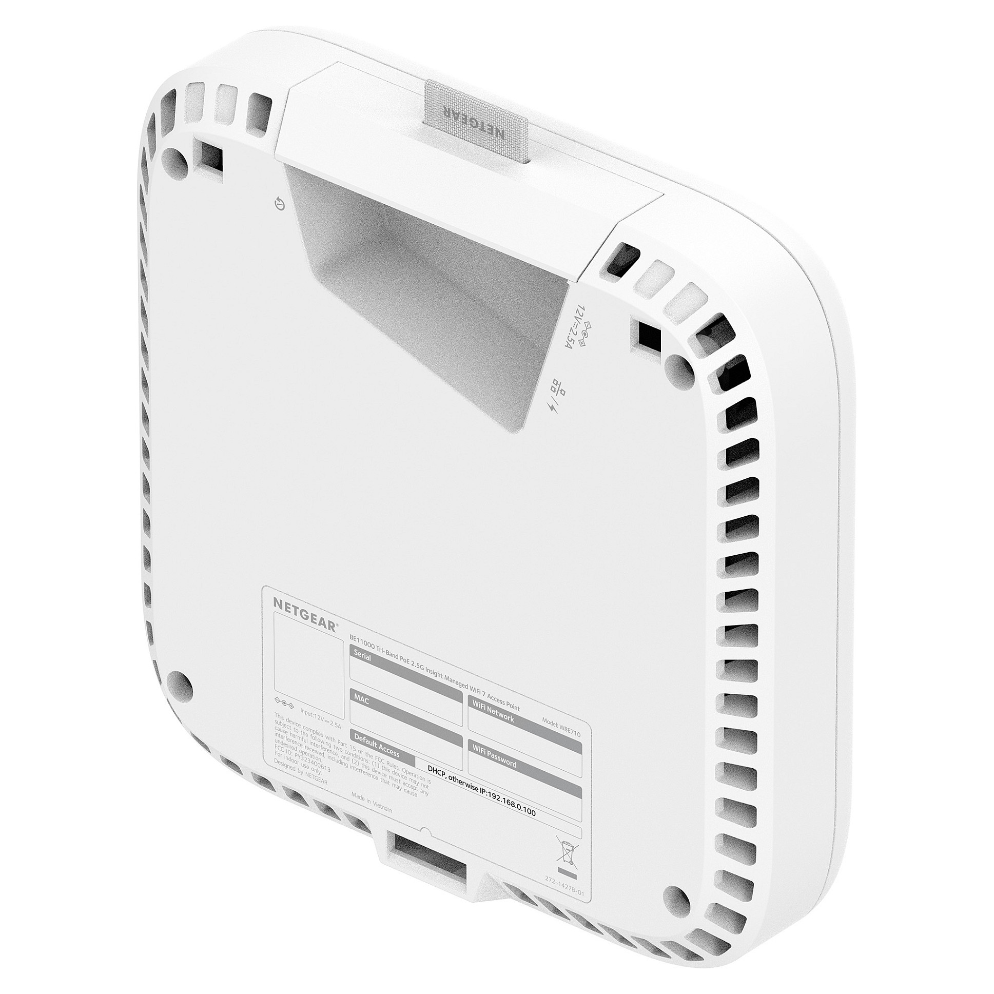 Wi-Fi Access Point NETGEAR WBE718 (Wi-Fi 7, Tri-Band, 10 Gbps PoE++, Insight Managed)-6