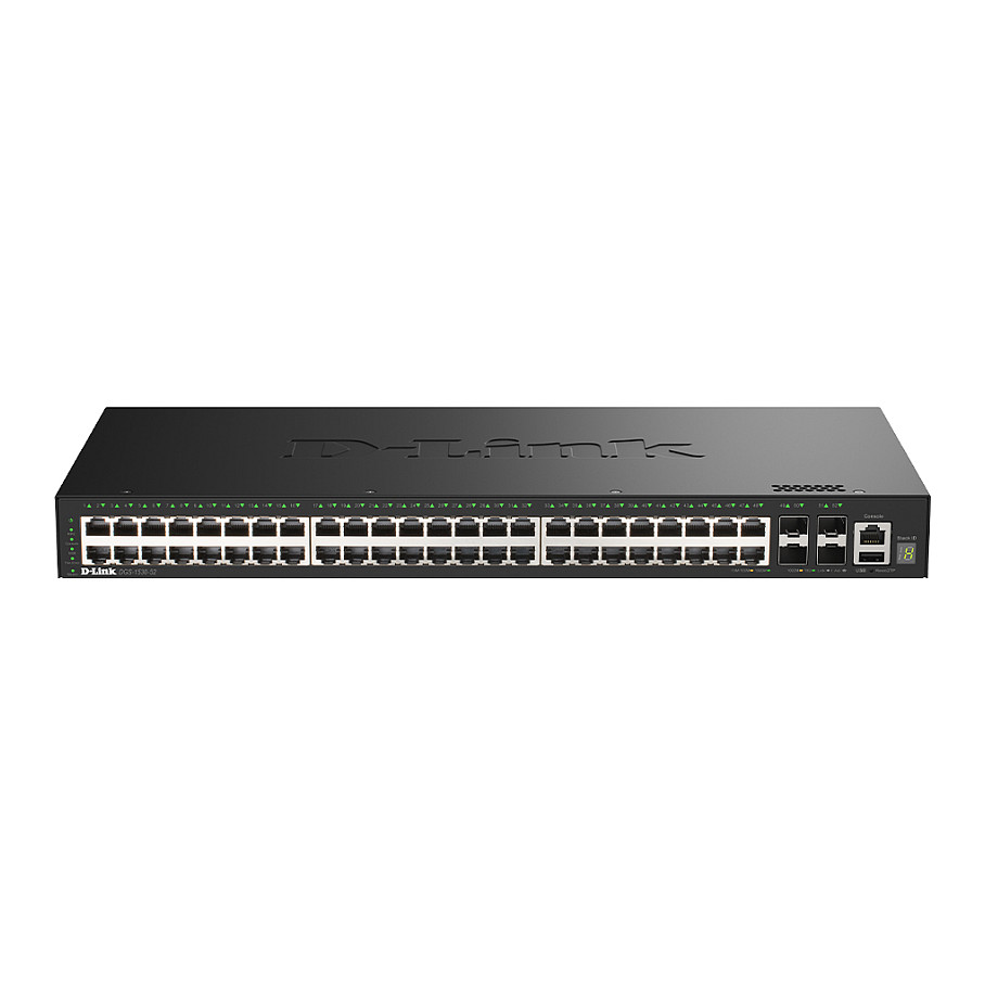 Mrežni switch D-LINK DGS-1520-52/E (52-portni, Smart Managed, 48x GbE, 4x 10G SFP+)-0