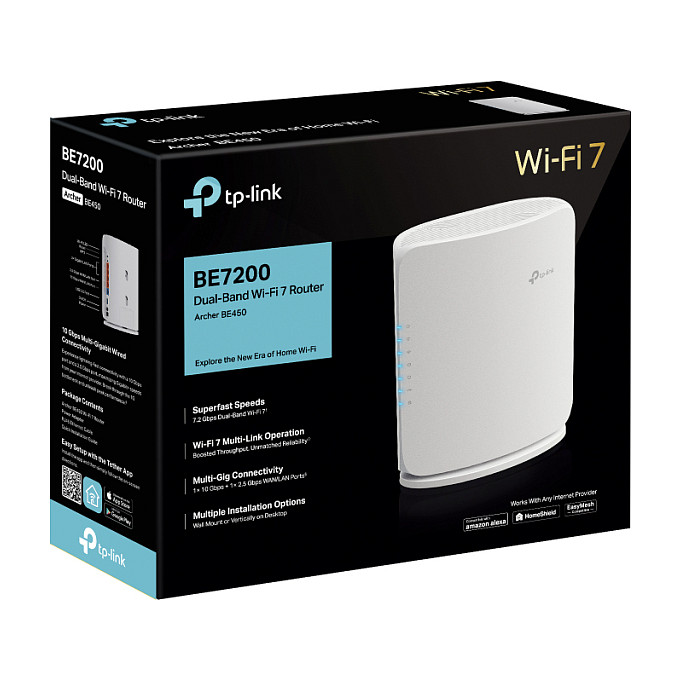 Wi-Fi Router TP-LINK Archer BE450 (BE8200, Tri-Band, Wi-Fi 7, 4x 2.5G porta)-3
