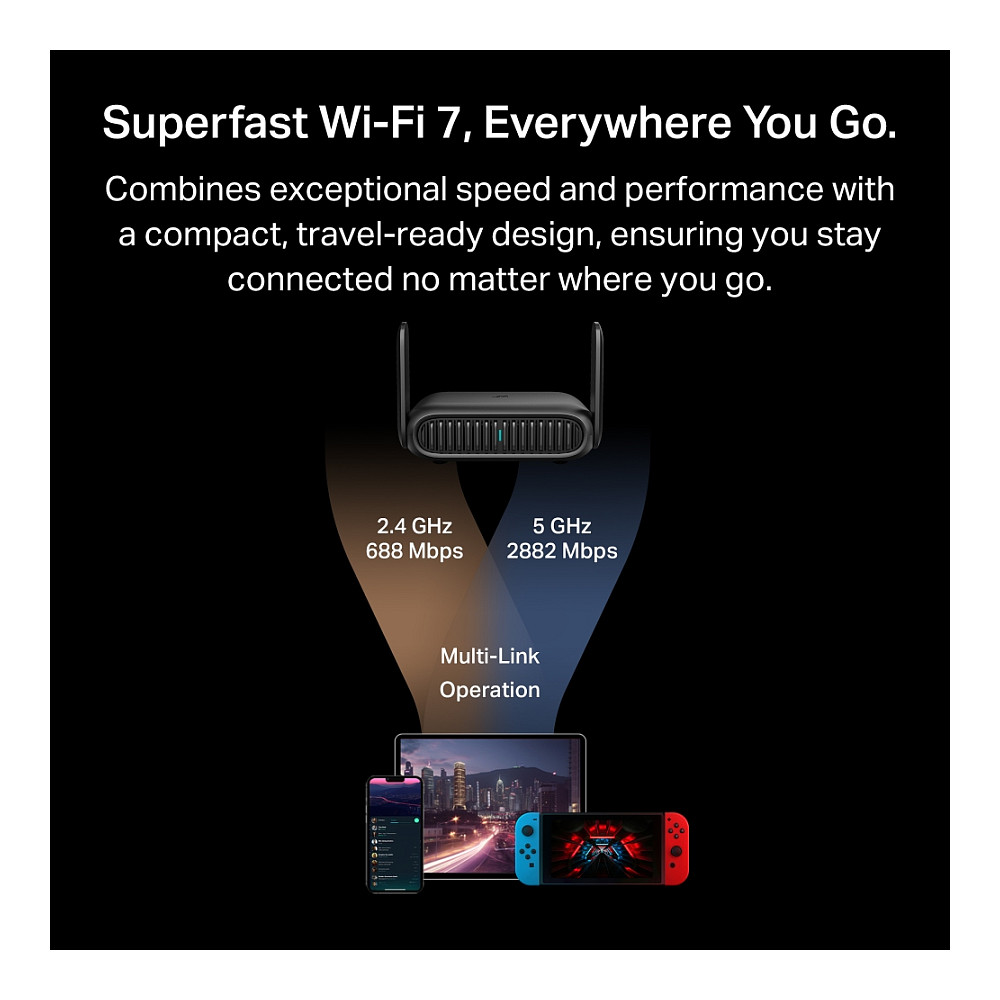Wi-Fi 7 Travel Router TP-LINK TL-WR3602BE (BE3600, 2.5G Port, USB 3.0, EasyMesh)-8