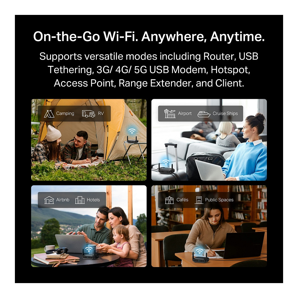 Wi-Fi 7 Travel Router TP-LINK TL-WR3602BE (BE3600, 2.5G Port, USB 3.0, EasyMesh)-9