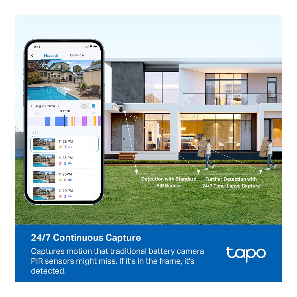 Sigurnosna kamera TP-LINK Tapo C465 (AI, Solarno napajanje, 2.5K QHD, IP66)-7