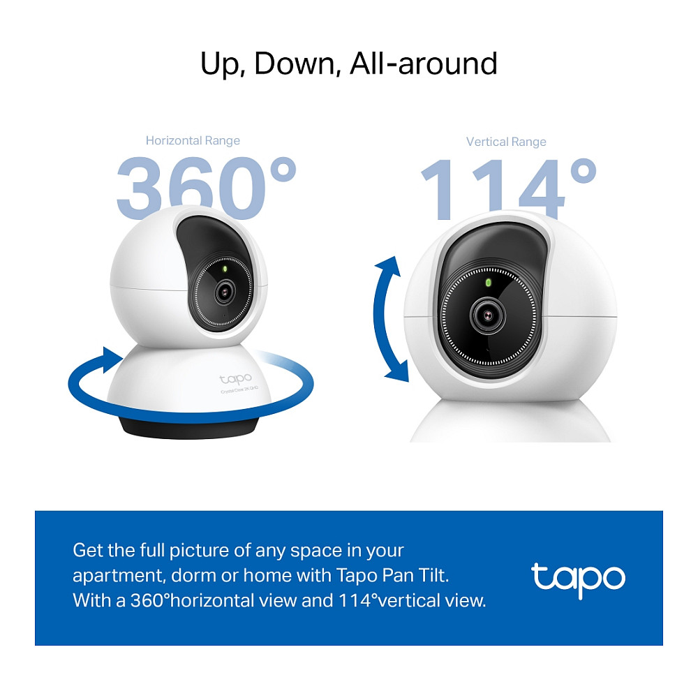 Nadzorna kamera TP-LINK Tapo TC72 (2K QHD, 360°, AI detekcija, noćno snimanje u boji)-1