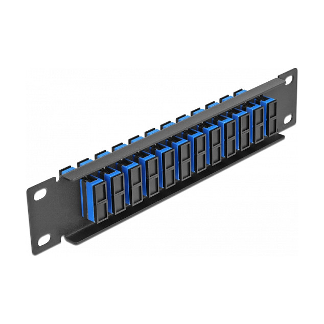 Patch panel DELOCK 10" za optičke kablove (12x SC Duplex, 1U)-1