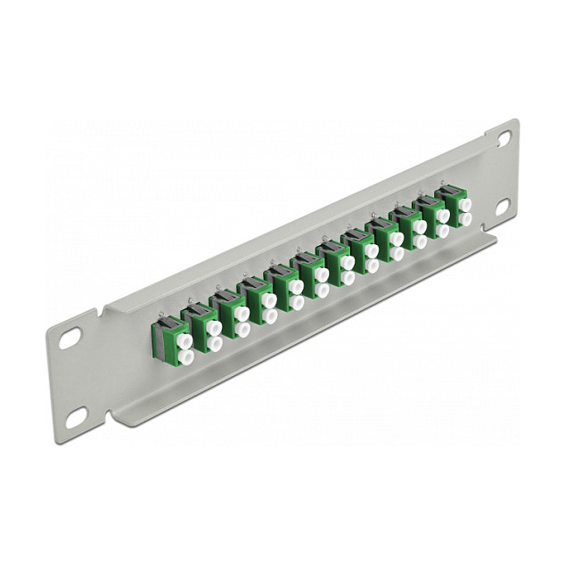 Patch panel DELOCK 10" za optiku (12x LC Duplex, 1U, sivi)-1