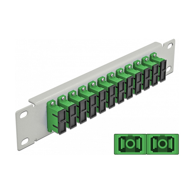 Mrežni patch panel DELOCK 10" 66792 (12 x SC Duplex, 1U, za 10" ormar)