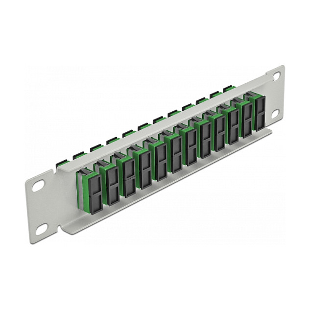 Mrežni patch panel DELOCK 10" 66792 (12 x SC Duplex, 1U, za 10" ormar)-1