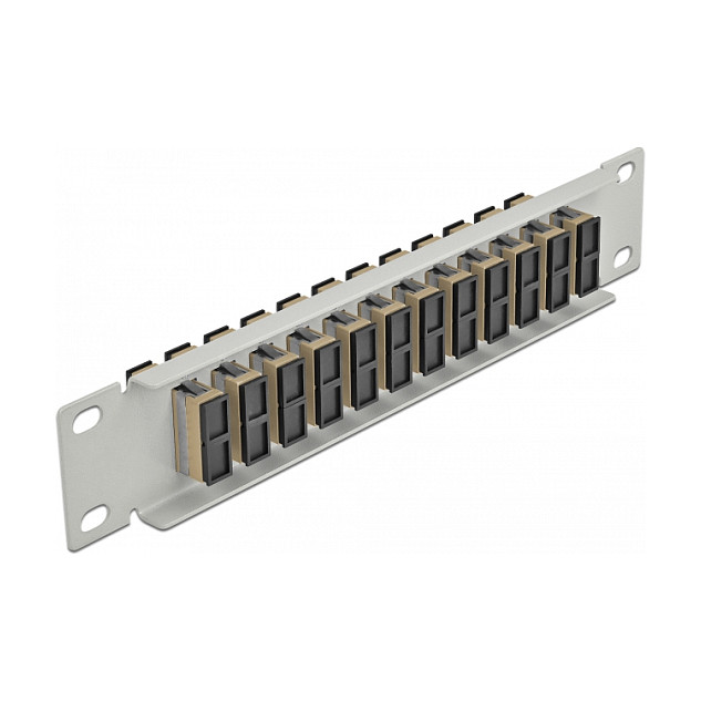 Patch panel DELOCK 66793 (10", 12x SC Duplex, 1U, metalno kućište)-1