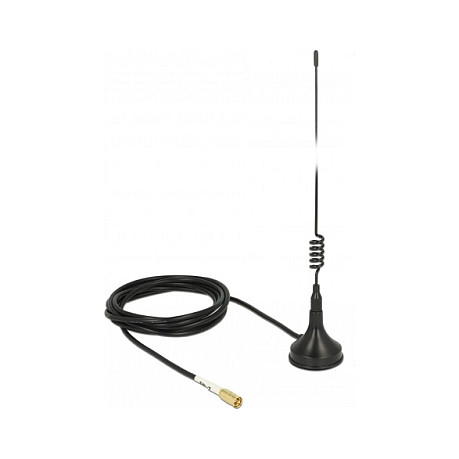 WLAN Antena DELOCK 89612 (2 dBi, SMB, magnetska baza, 1.5m kabel, vanjska)-0