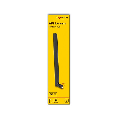 WiFi Antena DELOCK 90677 (RP-SMA, 3-6 dBi, 2.4/5 GHz, WiFi 6)-2