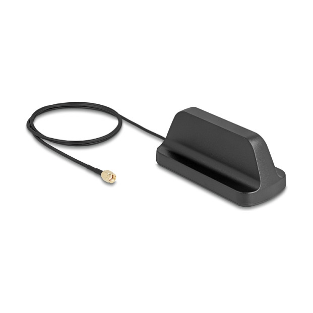 WiFi Antena DELOCK 81453 (RP-SMA, 2.4/5/6 GHz, 3.6 dBi, magnetska baza, 1m kabel)