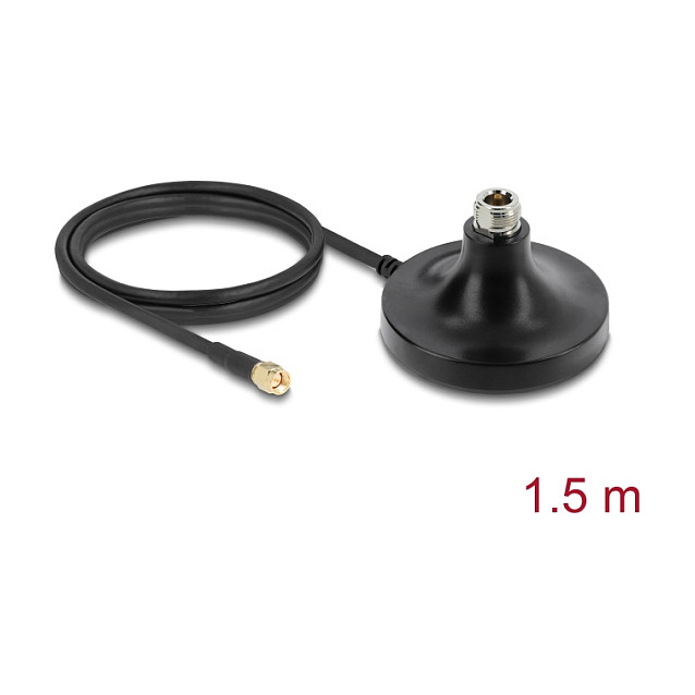 Magnetska antenska baza DELOCK 81492 (N utičnica na SMA utikač, 1m ULA100 kabel, vanjska)-1