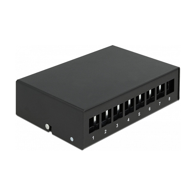 Keystone Patch Panel DELOCK 86233 (8 portova, za zidnu montažu)-0