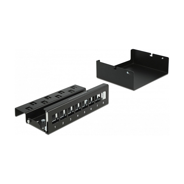 Keystone Patch Panel DELOCK 86233 (8 portova, za zidnu montažu)-2