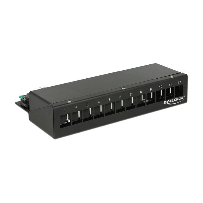 Patch panel DELOCK Keystone Desktop 12 portova crni (86228)
