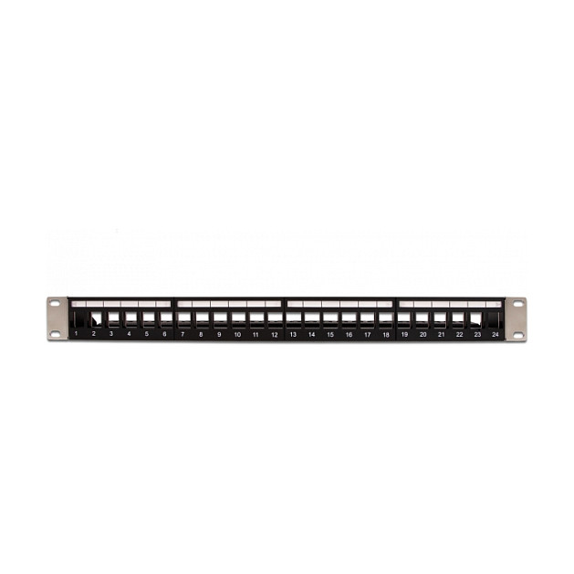Keystone Patch Panel DELOCK 19" 24 Porta (1U, s rasteretnom šipkom, crni)-2