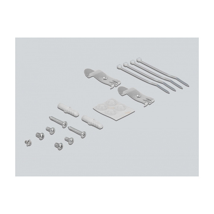 Mrežni patch panel DELOCK Keystone 4 Port (Zidna/stolna montaža, metalno kućište)-3