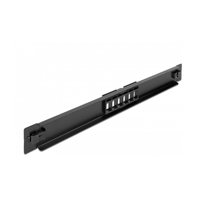 Patch panel DELOCK 19" Keystone 66820 (6 portova, 1U, montaža bez alata)-1