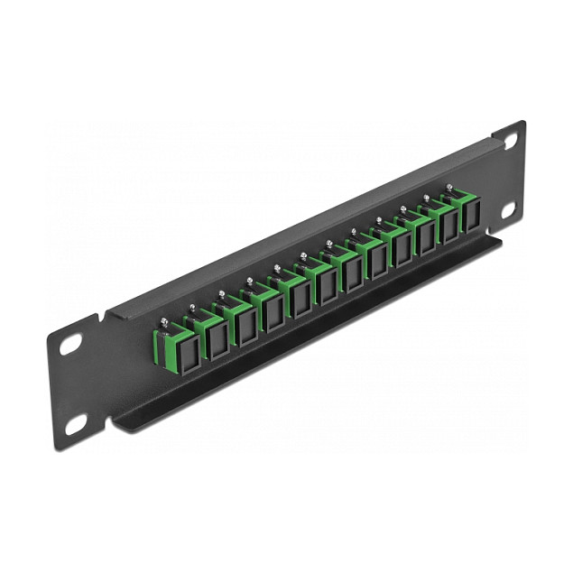 Mrežni patch panel DELOCK 10" za optiku (12x SC Simplex, 1U)-1