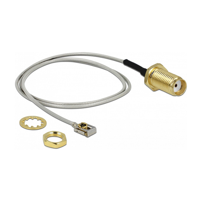DELOCK Antenski kabel RP-SMA na MHF I (U.FL) 20cm (IP67, 1.13 koaksijalni)-0