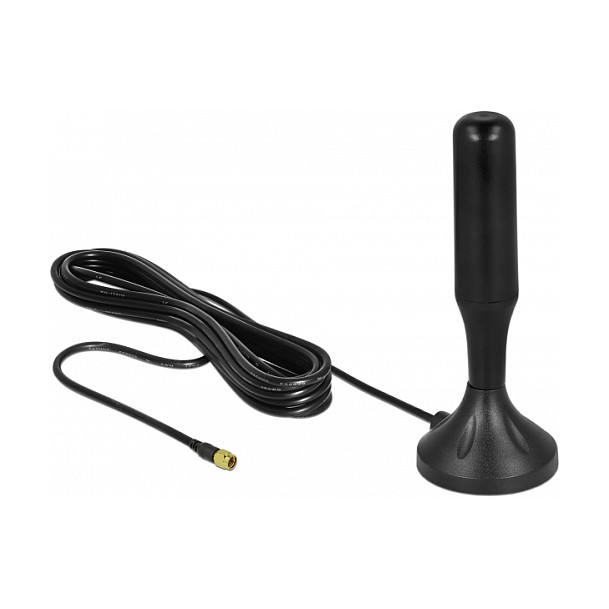 LTE Antena DELOCK 88431 (SMA, 3-5 dBi, omnidirekcijska, magnetska baza, 3m kabel)
