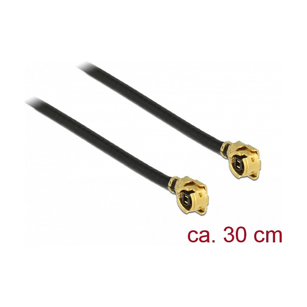 DELOCK Antenski kabel mHF I (muški) na mHF I (muški) 1.13, 30 cm (88400)-0