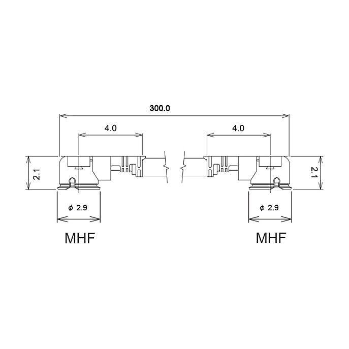 DELOCK Antenski kabel mHF I (muški) na mHF I (muški) 1.13, 30 cm (88400)-2