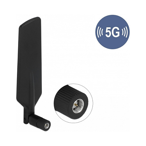 DELOCK 5G LTE Antena 88398 (SMA, -1 do 3 dBi, omnidirekcijska, zglobna)-0