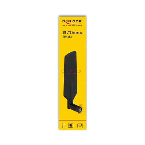 DELOCK 5G LTE Antena 88398 (SMA, -1 do 3 dBi, omnidirekcijska, zglobna)-1