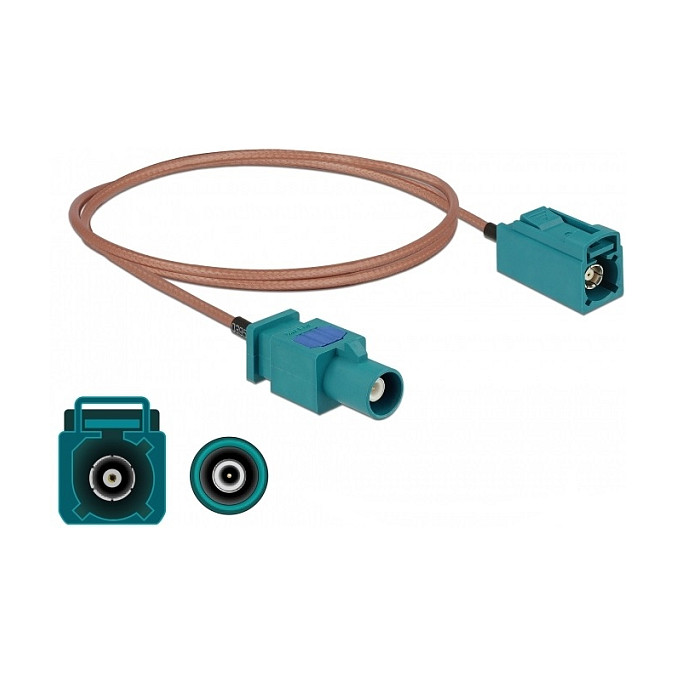 DELOCK Antenski kabel FAKRA Z (M) na FAKRA Z (Ž) RG-316, 1 m