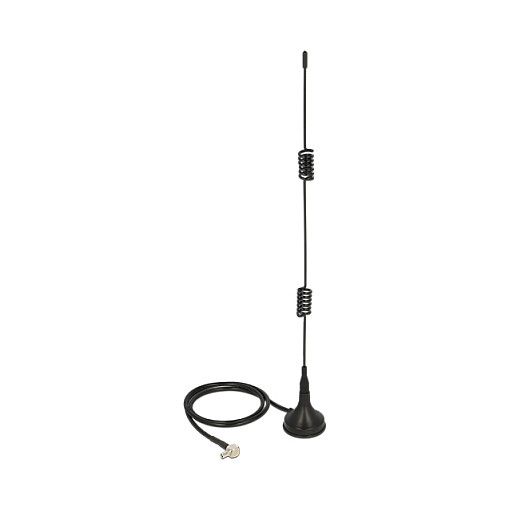 DELOCK 88443 LTE Antena (TS-9, 2-3 dBi, omnidirekcijska, magnetna baza, 0.5m kabel)