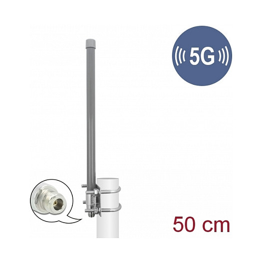 5G Antena DELOCK 90417 (3.3 - 3.8 GHz, 8 dBi, N konektor, 50 cm, omnidirekcijska, vanjska)-0