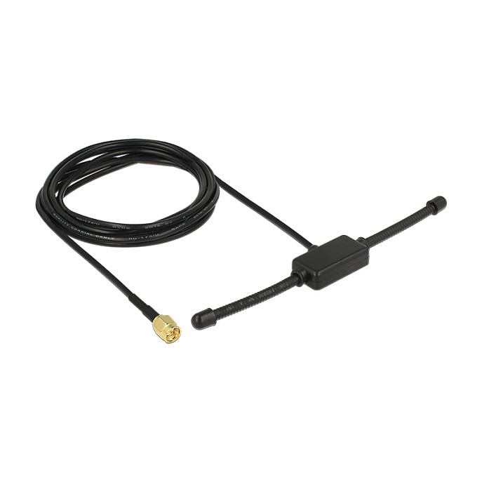 Antena DELOCK ISM 433 MHz (SMA, 3 dBi, 3m kabel, samoljepljiva)-0