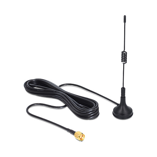 Antena DELOCK 88422 ISM 433 MHz (3 dBi, SMA, omnidirekcijska, magnetska baza)