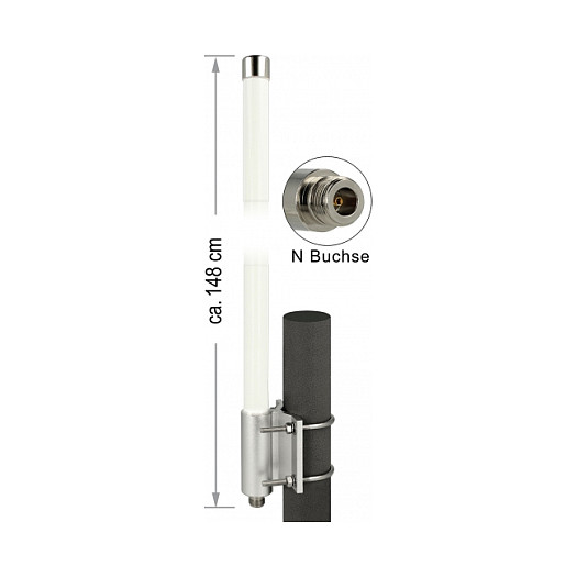 Antena DELOCK LoRa 868 MHz 8 dBi (147.4 cm, N konektor, IP67, vanjska)