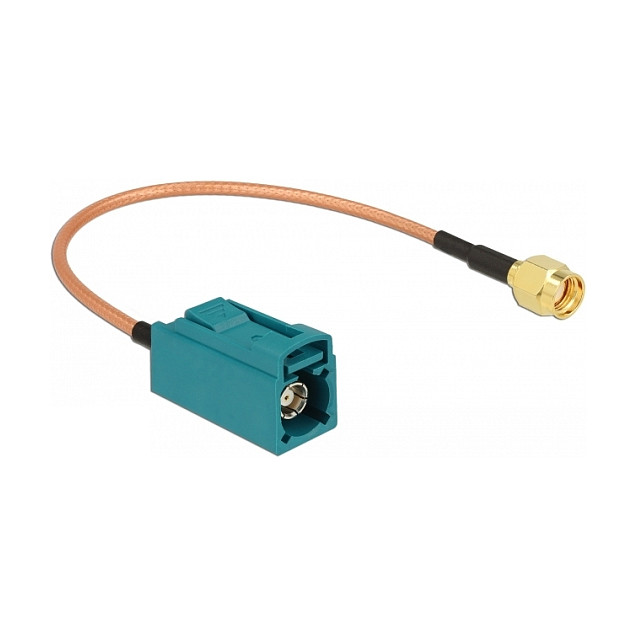 DELOCK Antenski kabel FAKRA Z (Ž) na RP-SMA (M) RG-316, 20 cm (88941)