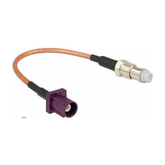 Antenski kabel DELOCK FAKRA D (M) na FME (Ž) RG-316, 15cm-0