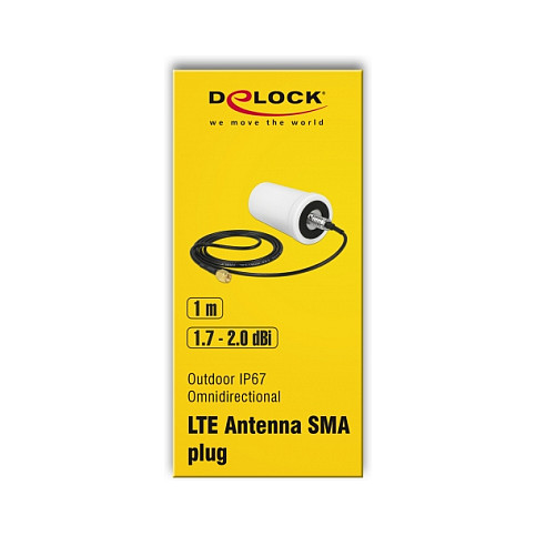 DELOCK LTE antena 88960 (SMA, 2 dBi, omnidirekcijska, vanjska) bijela-2