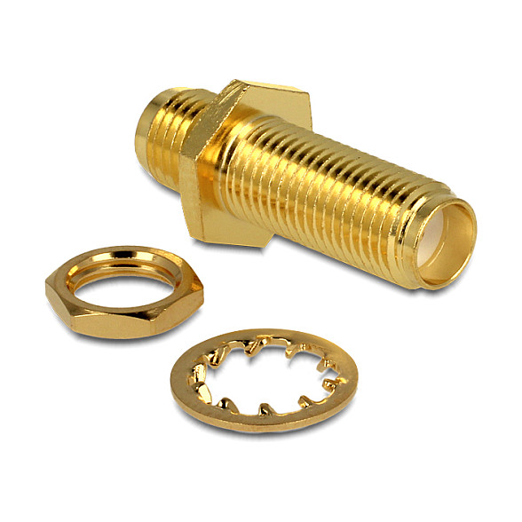 DELOCK Adapter SMA konektor ženski na ženski za ugradnju (88858)