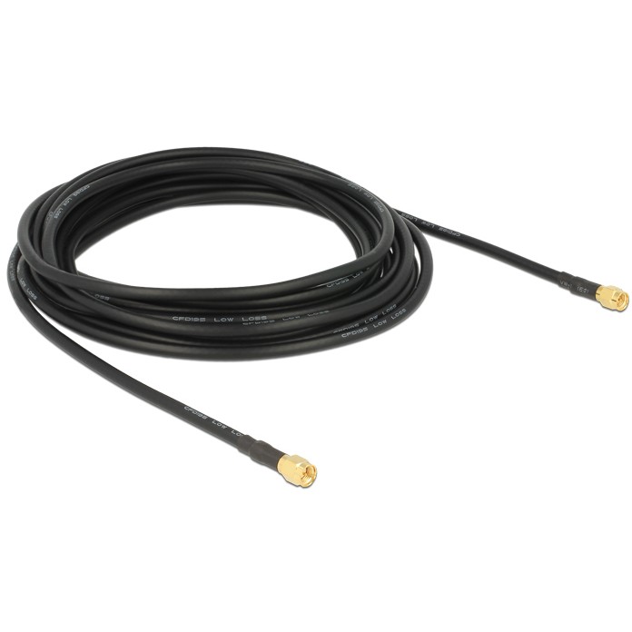 DELOCK Antenski kabel SMA (M) na SMA (M) 5m LMR195 (low loss)-1