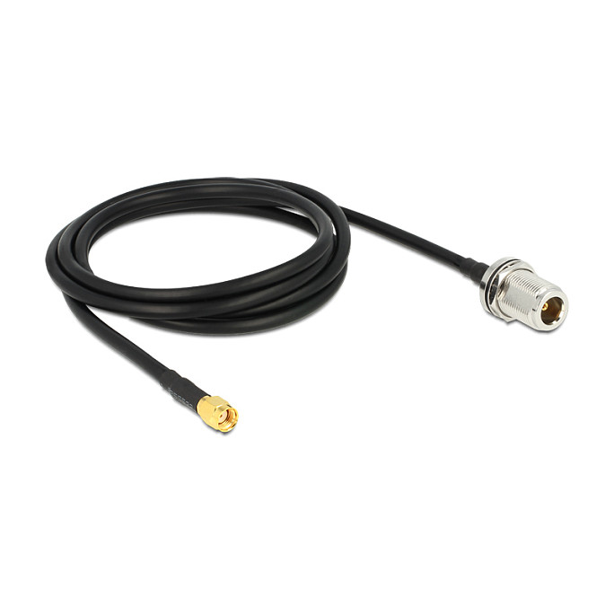 DELOCK Antenski kabel RP-SMA (M) na N (Ž) za ugradnju, 1.5m (CFD200, 50 Ohm)-1