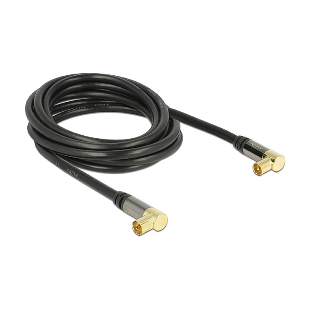DELOCK Antenski kabel IEC 90° (M) na IEC 90° (Ž) RG-6/U 3m (88963)-0