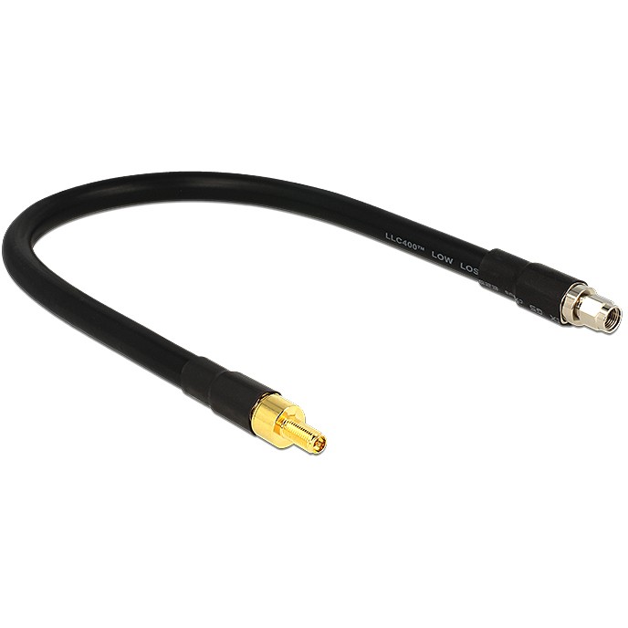 Antenski produžni kabel DELOCK RP-SMA (M) na RP-SMA (Ž) 0.4m CFD400 Low Loss-1